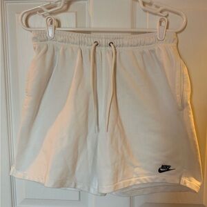 Nike Women's Cotton White Shorts